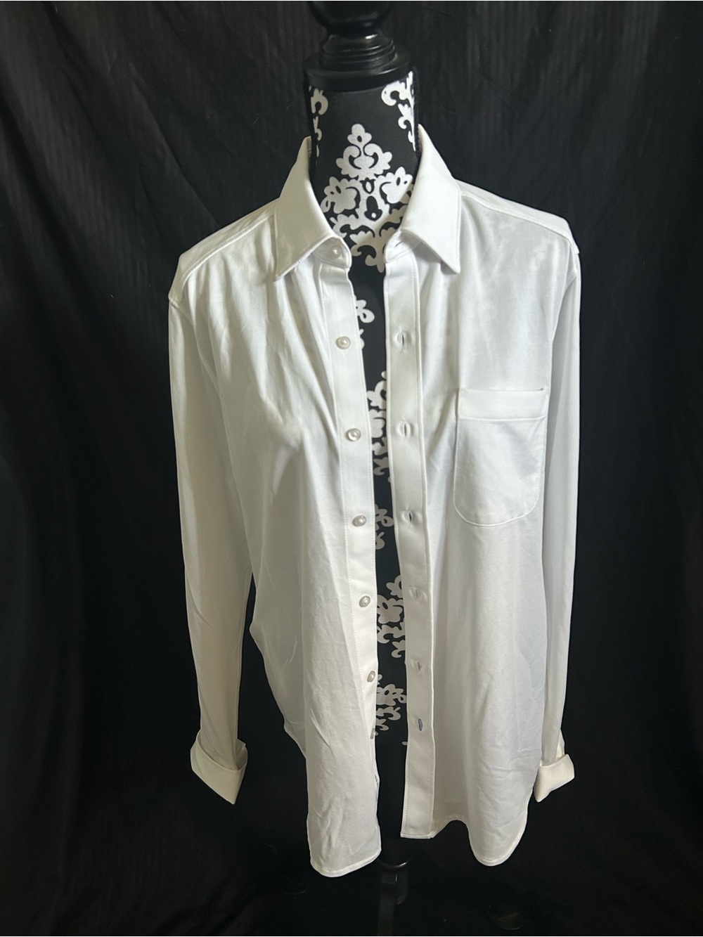 Tommy Bahama White Long-Sleeve Button-Up Shirt